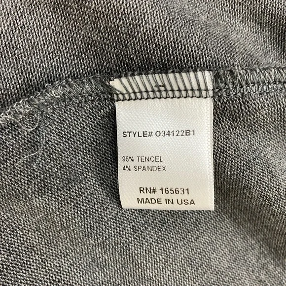 Calme by Johnny Was Gray Midi Tank Dress Size‎ L Soft Tencel Blend Flared NWT - Picture 6 of 8